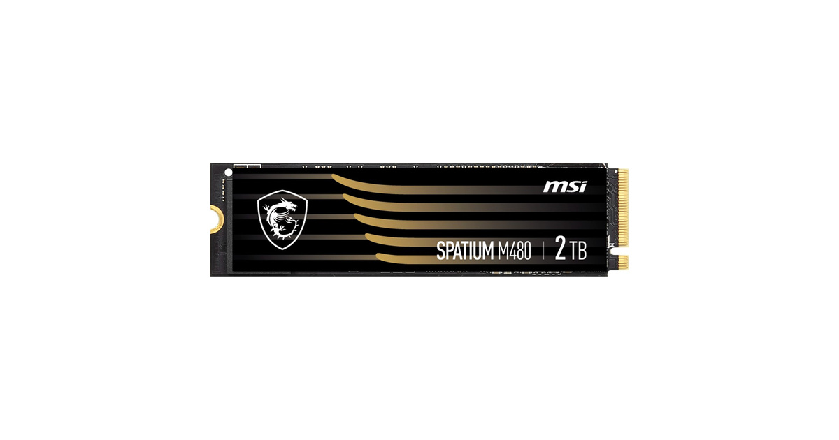 MSI Spatium M480 Pro 4.0 NVME M.2 PCIe 2 TB SSD