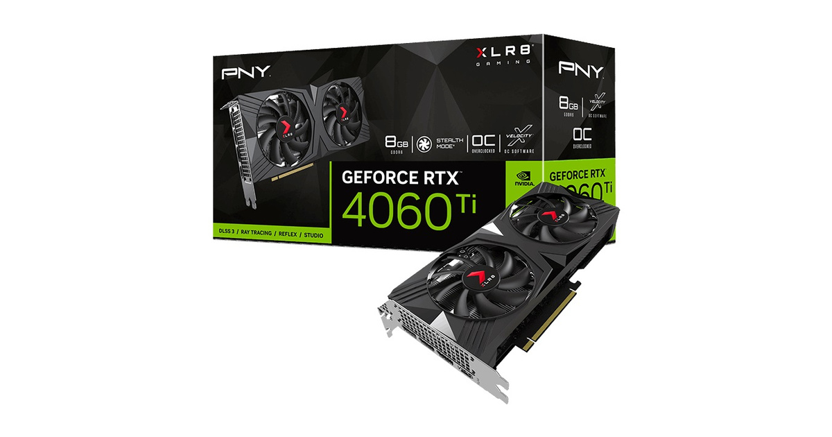 [美品] NVDIA GeForce PNY RTX 4060 8GB PNY RTX 4060 Ti VERTO Overclocked 8GB GDDR6 128Bit Gaming (Oyuncu