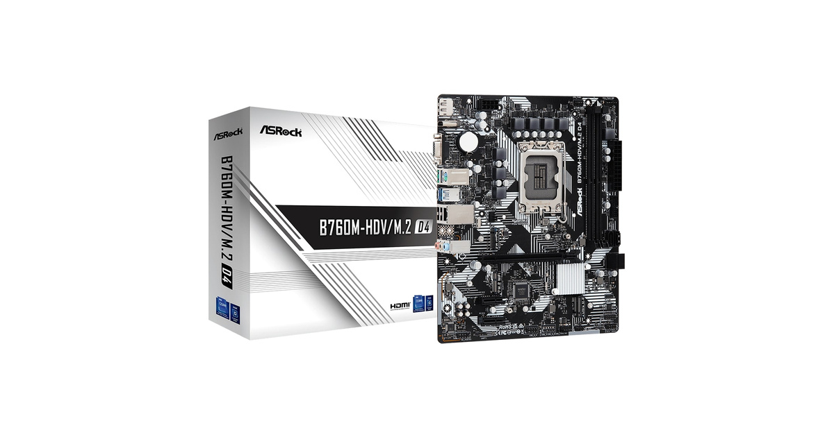 ASRock B760M-HDV/ D4 5333mhz(OC) M.2 1700p Anakart