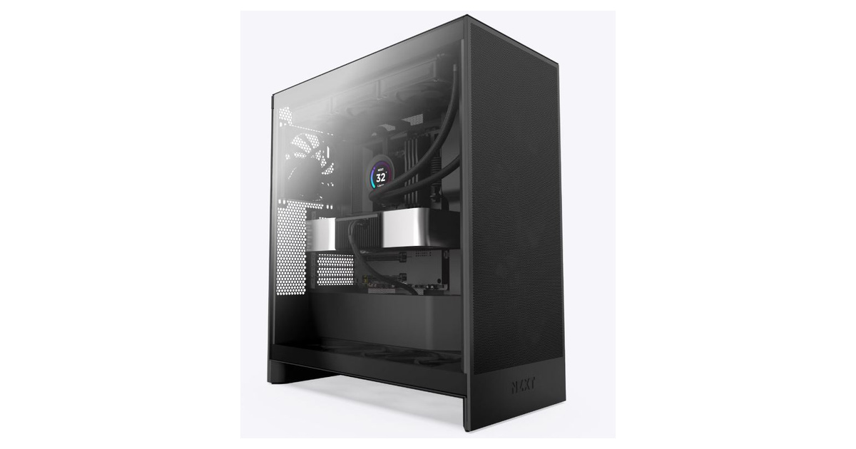 NZXT H7 Flow(2024) Black Tempered Glass USB 3.2 ATX Mid Tower Kasa