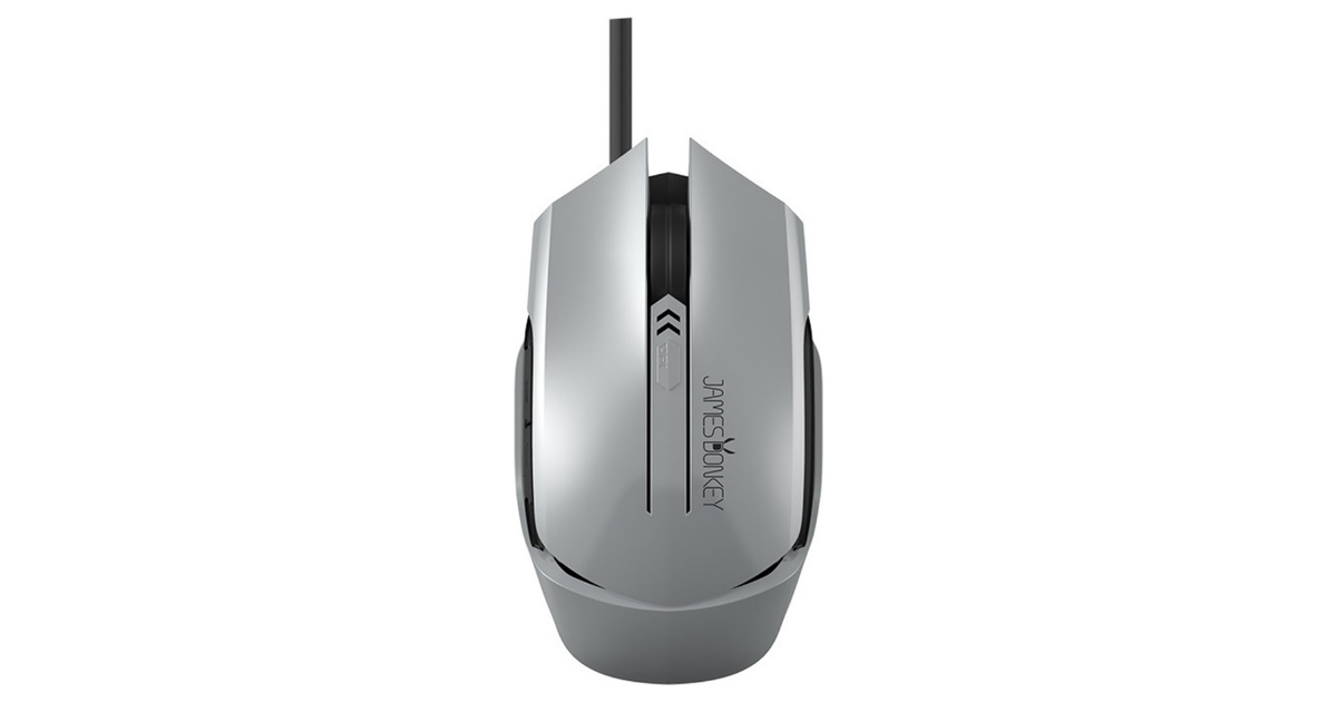 James Donkey 112RS 6200DPI 6 Tuş PMW3327 Sensör RGB Optik Metalik Gri Gaming Mouse