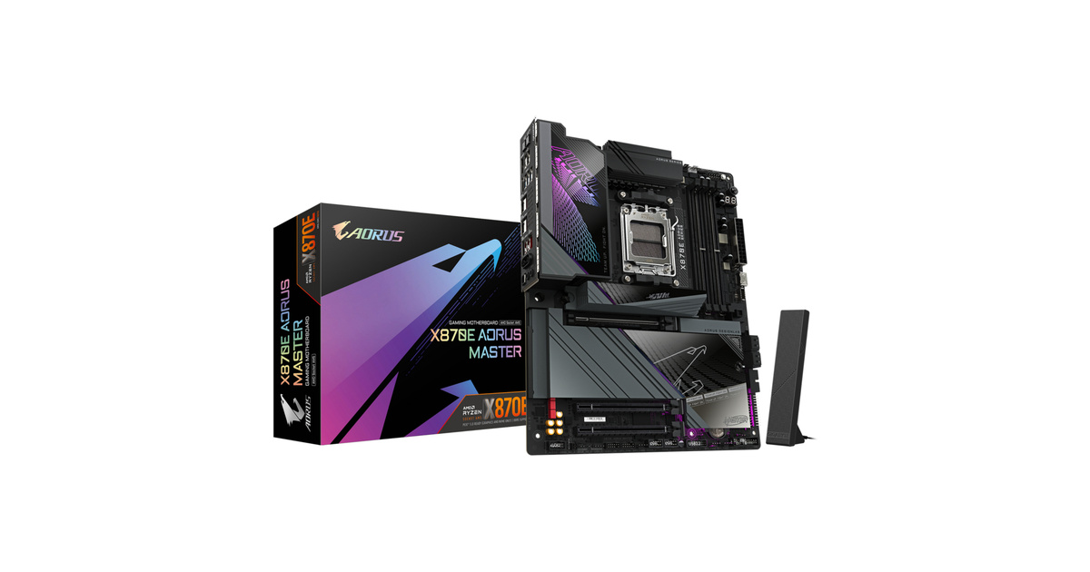 Gigabyte X870E AORUS MASTER Soket AM5 DDR5 8600(OC) ATX Gaming Anakart