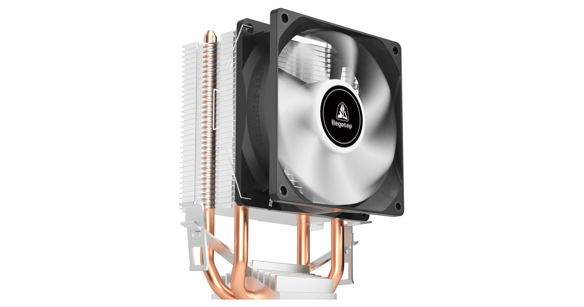 Segotep Wind Clear T2 Siyah 80mm Kule Tipi İşlemci Soğutucu