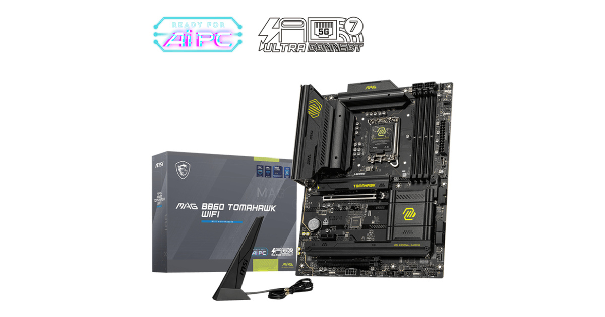 MSI MAG B860 TOMAHAWK WIFI Intel B860 DDR5 Anakart