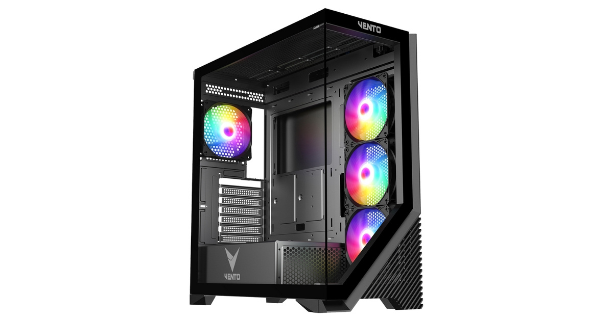 VENTO VG4202FL Tempered Glass USB 3.0 RGB E-ATX Kasa