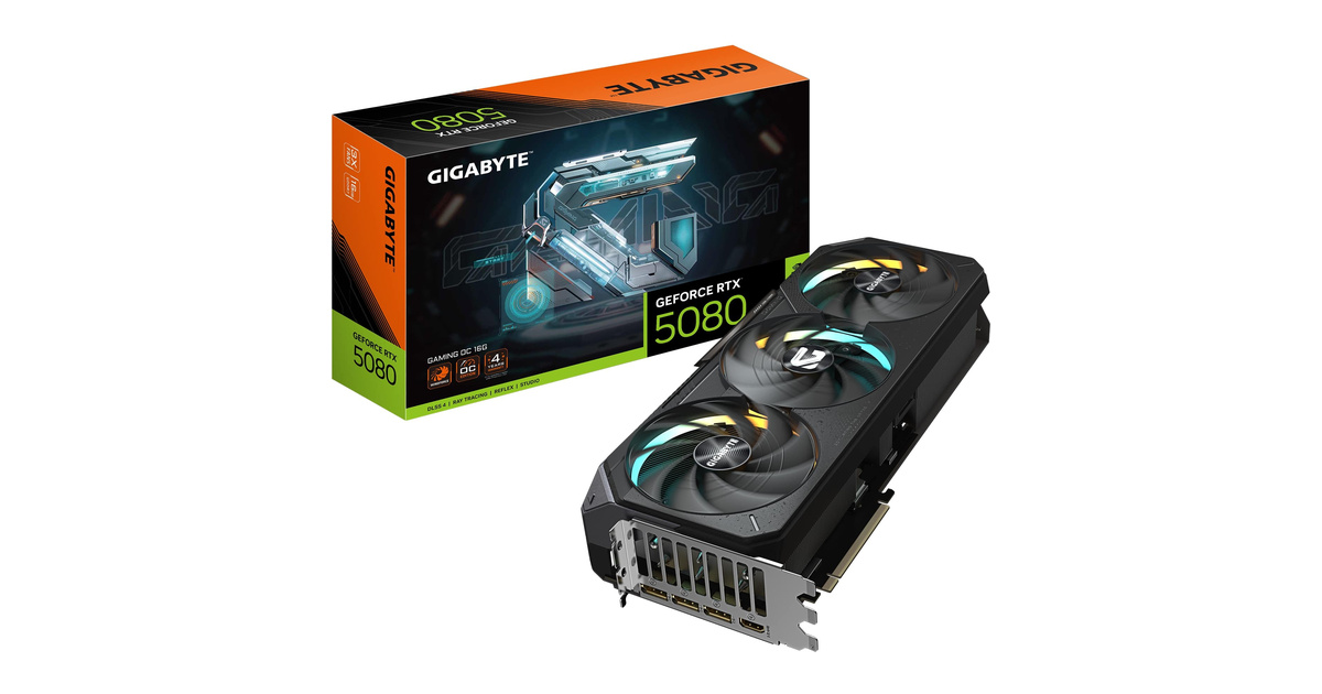 GIGABYTE GeForce RTX 5080 GAMING OC 16G GDDR7 DLSS 4 256 Bit Ekran Kartı