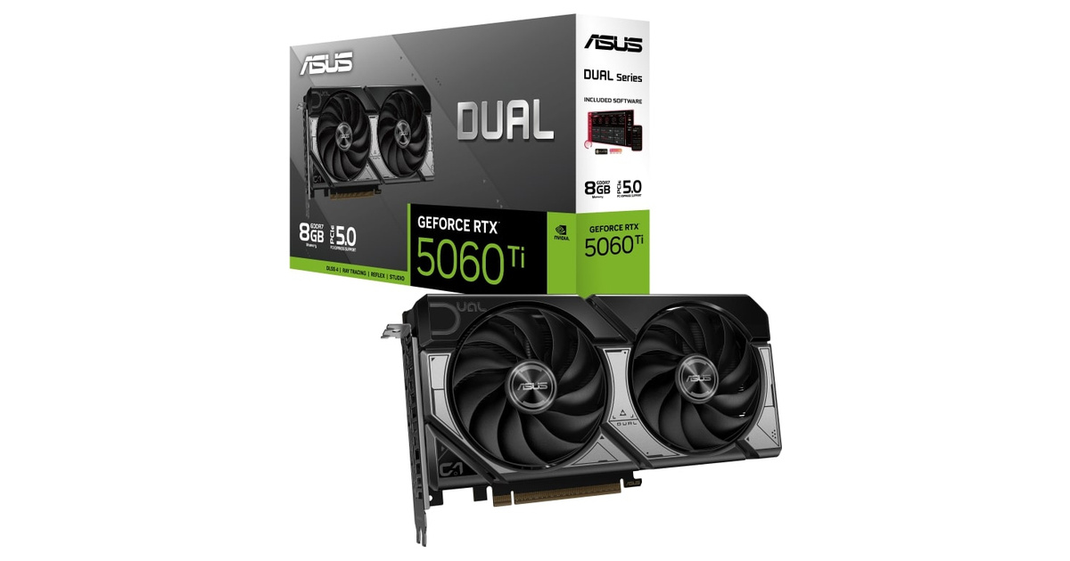 ASUS DUAL GeForce RTX 5060 TI 8GB GDDR7 128Bit