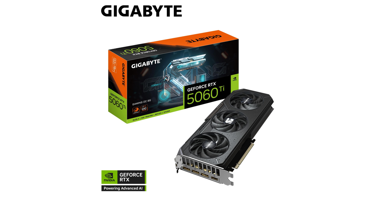 Gigabyte GeForce RTX 5060 Ti Gaming OC 8G 8GB GDDR7 128 Bit DLSS 4 Ekran Kartı