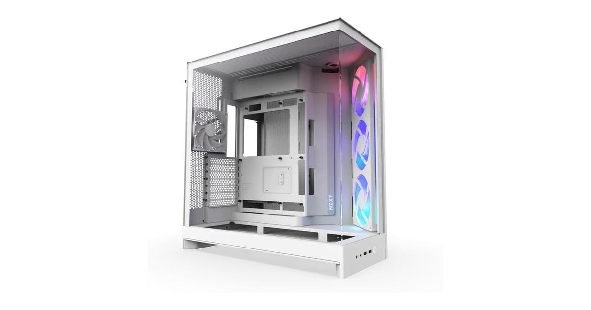 NZXT H Series H9 Flow RGB CM-H92FW-R1 Beyaz ATX Mid Tower Gaming (Oyuncu) Kasa