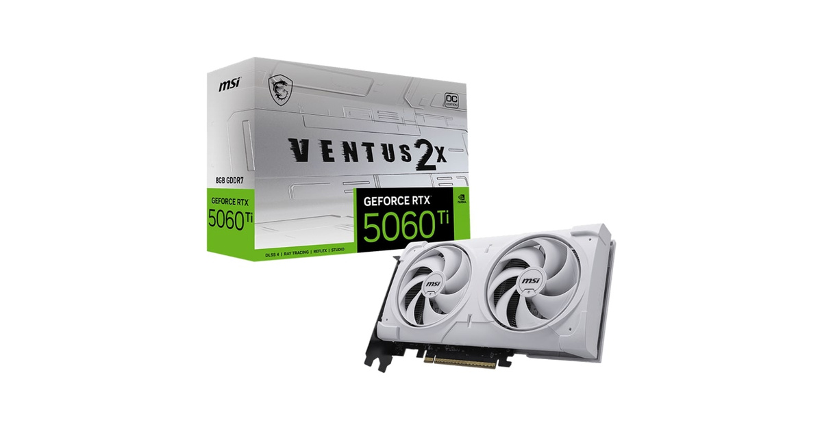 MSI GeForce RTX 5060 8GB VENTUS 2X 白 68b7dbf1928a10.