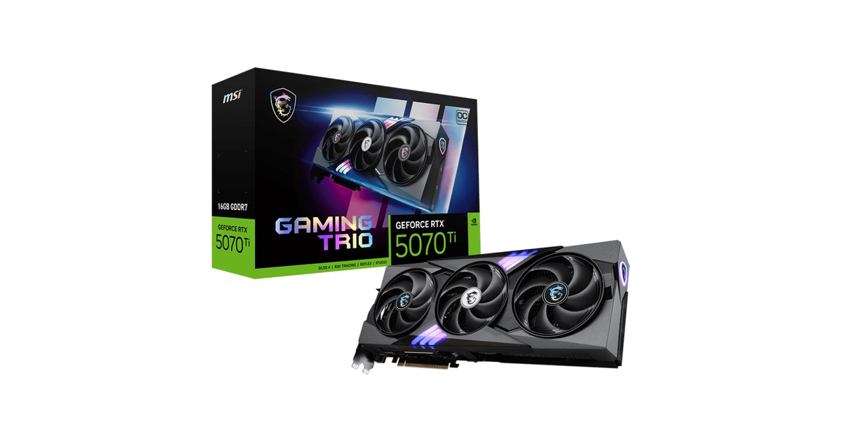 MSI GeForce RTX 5070TI 16GB GAMING TRIO OC GDDR7 256Bit DX12