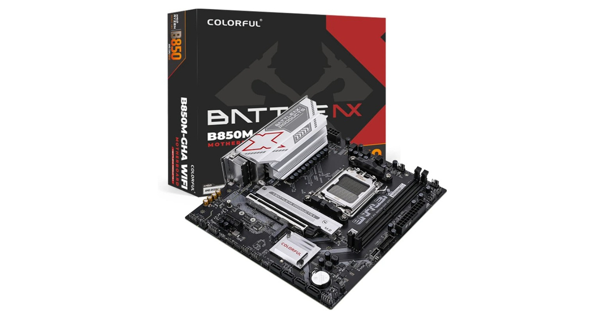 Colorful BATTLE-AX B850M-GHA WIFI V14 DDR5 7600MHz mATX AM5