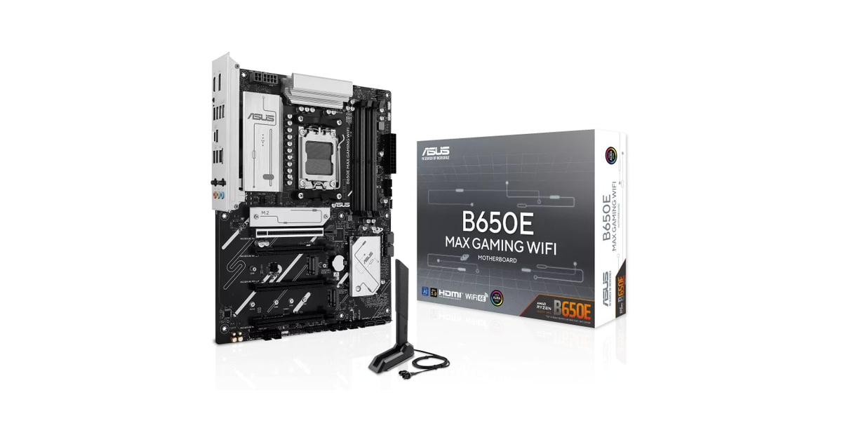 ASUS B650E MAX GAMING WIFI 8000Mhz(OC) M.2 AM5 ATX Anakart