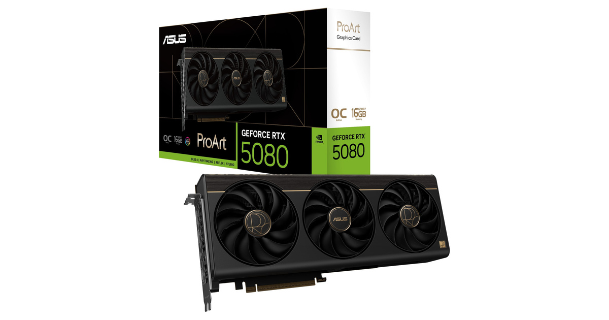 ASUS ProArt GeForce RTX 5080 16GB OC GDDR7 256Bit | Ekran Kartı