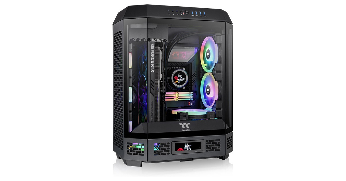Thermaltake The Tower 600 Black Tempered Glass USB 3.2 ATX Mid Tower Kasa