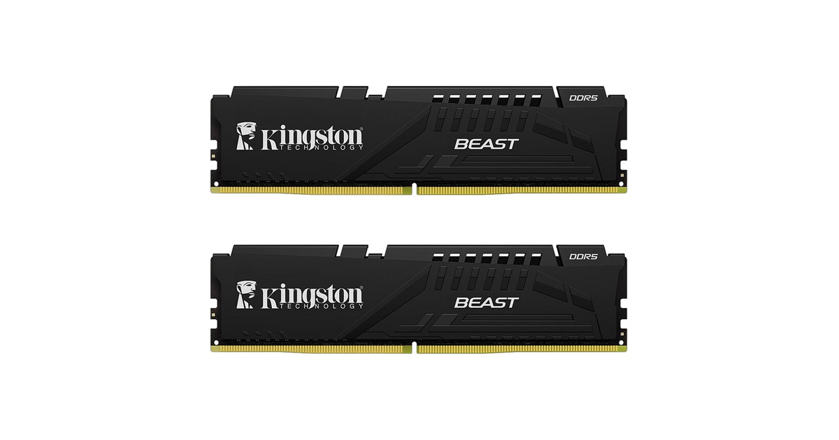 Kingston 64GB(2x32) Beast Black 5600Mhz CL36 DDR5 EXPO Ram (KF556C36BBEK2-64TR)