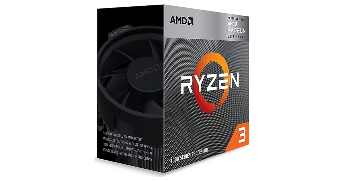AMD Ryzen 3 4300G 3.80GHz 4 Çekirdek 4MB Önbellek Soket AM4 Box