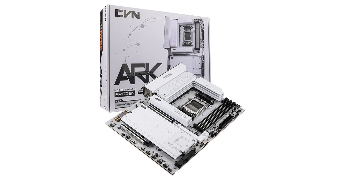 Colorful CVN X870E ARK FROZEN V14 AMD AM5 DDR5 8200Mhz ATX Gaming (Oyuncu) Anakart