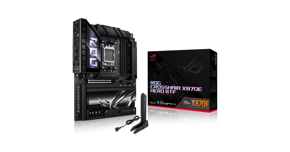 ASUS ROG CROSSHAIR X870E HERO BTF AMD AM5 DDR5 8600+(OC)MHz