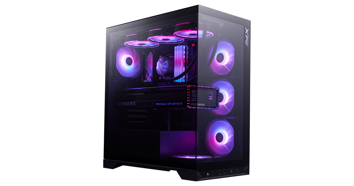 XPG Invader X BTF 5xARGB Fan Siyah ATX Gaming (Oyuncu) Kasa