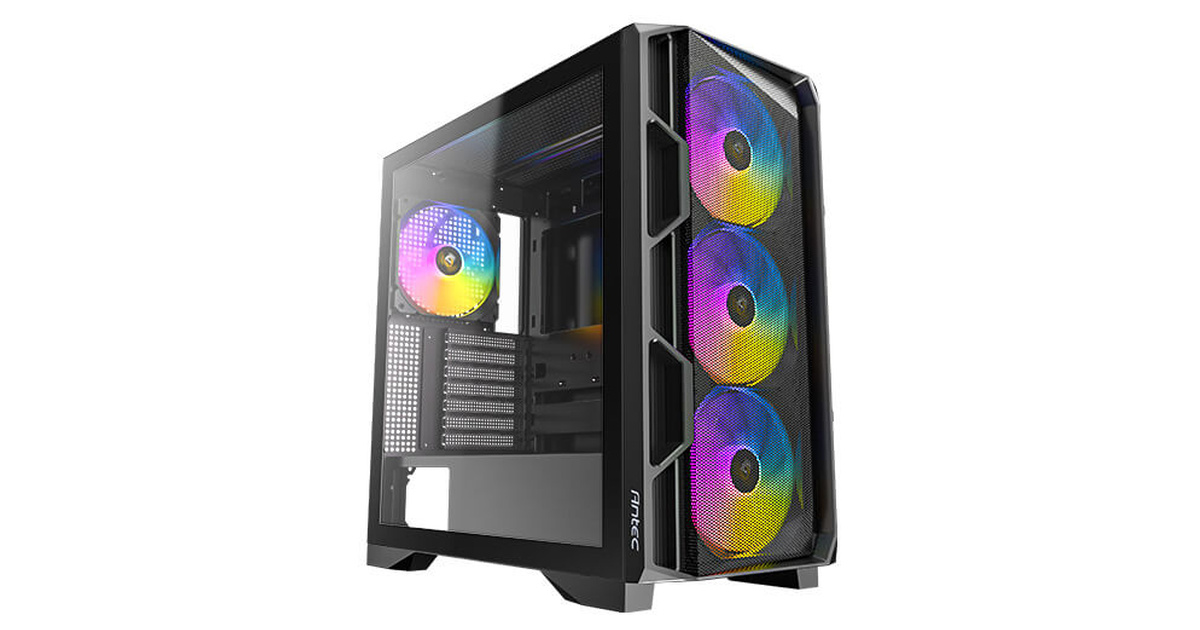 Antec AX1000 ARGB 4x120mm Fan ATX Siyah Mid Tower Gaming (Oyuncu) Kasası