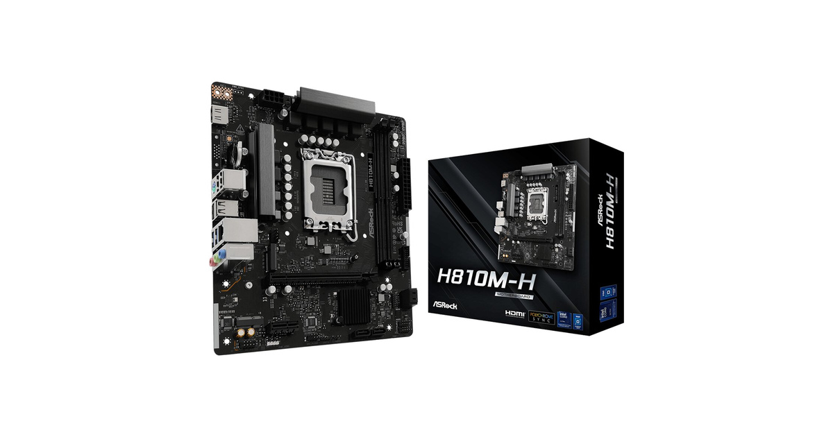 Asrock H810M-H LGA1851 DDR5 6400MHz+(OC) mATX Anakart