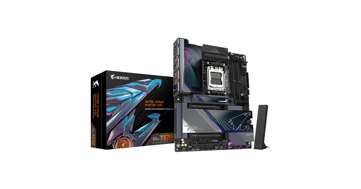 GIGABYTE X870E AORUS MASTER X3D WIFI-7 AM5 DDR5 9000MHz (OC)
