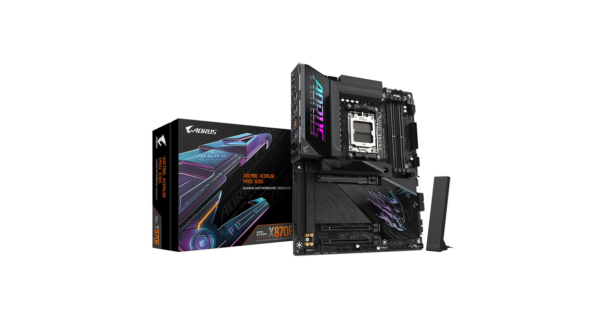 GIGABYTE X870E AORUS PRO X3D WIFI-7 AM5 DDR5 9000MHz (OC)