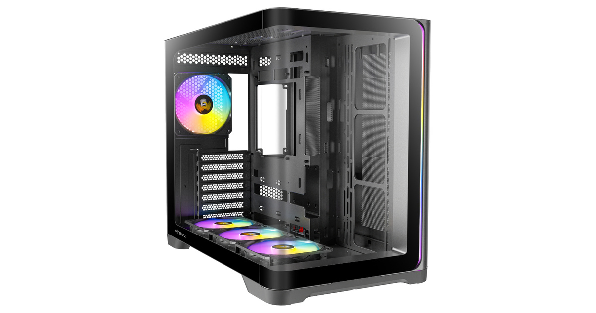Antec C5 Curve ARGB Black 4x120mm ARGB Fanlı Temperli Camlı Mid Tower Gaming (Oyuncu) Kasası