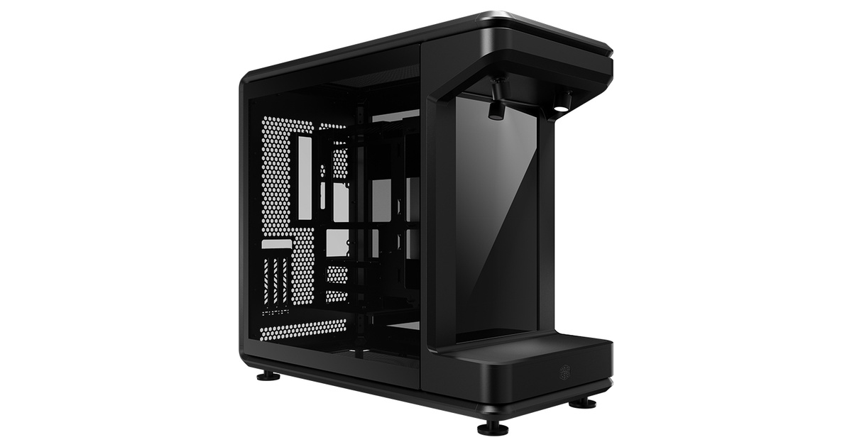Cooler Master Masterframe 360 LCD 15.6" Mesh Tempered Glass USB 3.2 Siyah ATX Mid Tower Kasa