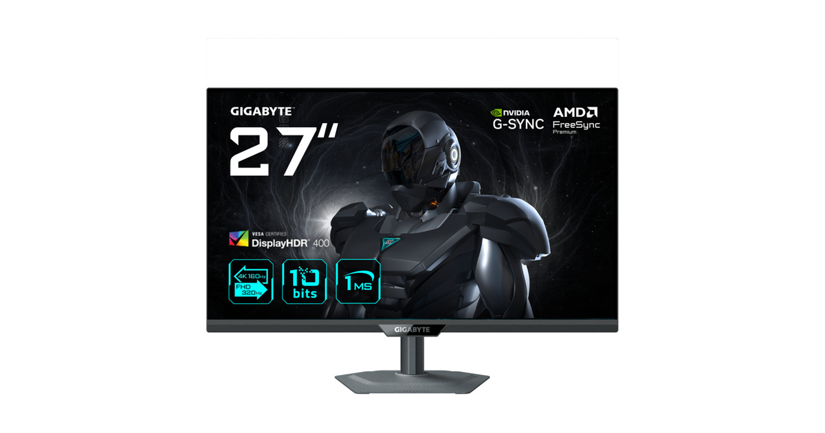 GIGABYTE G27U 27" 4K 160Hz - Full HD 320Hz 1ms DisplayHDR400 UHD SS IPS Pivot Gaming Monitör
