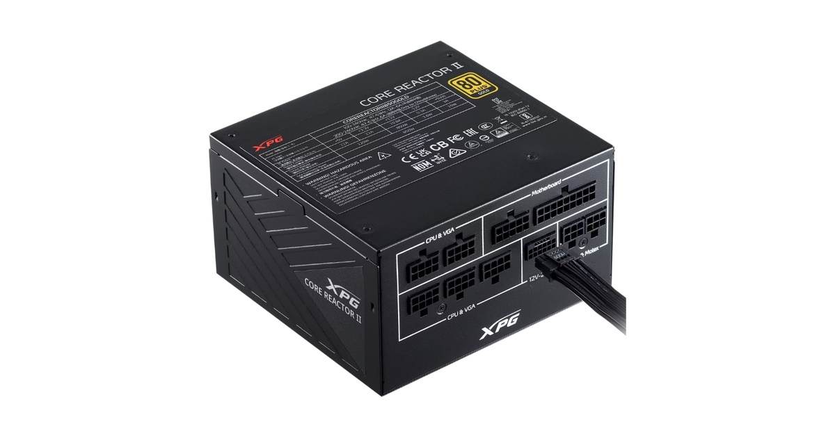 XPG Core Reactor II 1200W 80+ Gold Power Supply (COREREACTORII1200G-BKCEU)