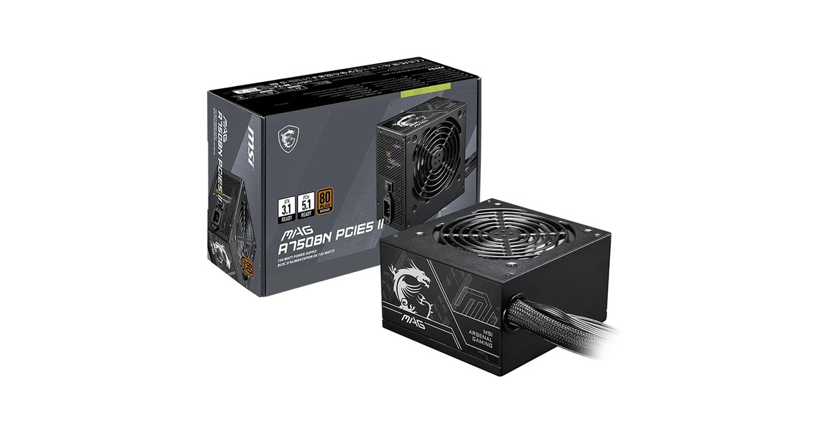 MSI MAG A750BN 750W 80+ Bronze GEN5 Güç Kaynağı
