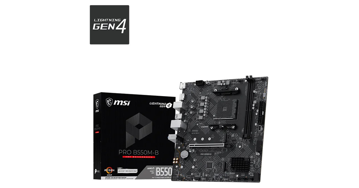 MSI PRO B550M-B 4600mhz(OC) M.2 AM4 ATX Anakart