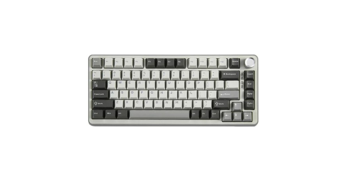 YUNZII B75 Pro Mekanik Klavye Gri Milk Switch | Klavye