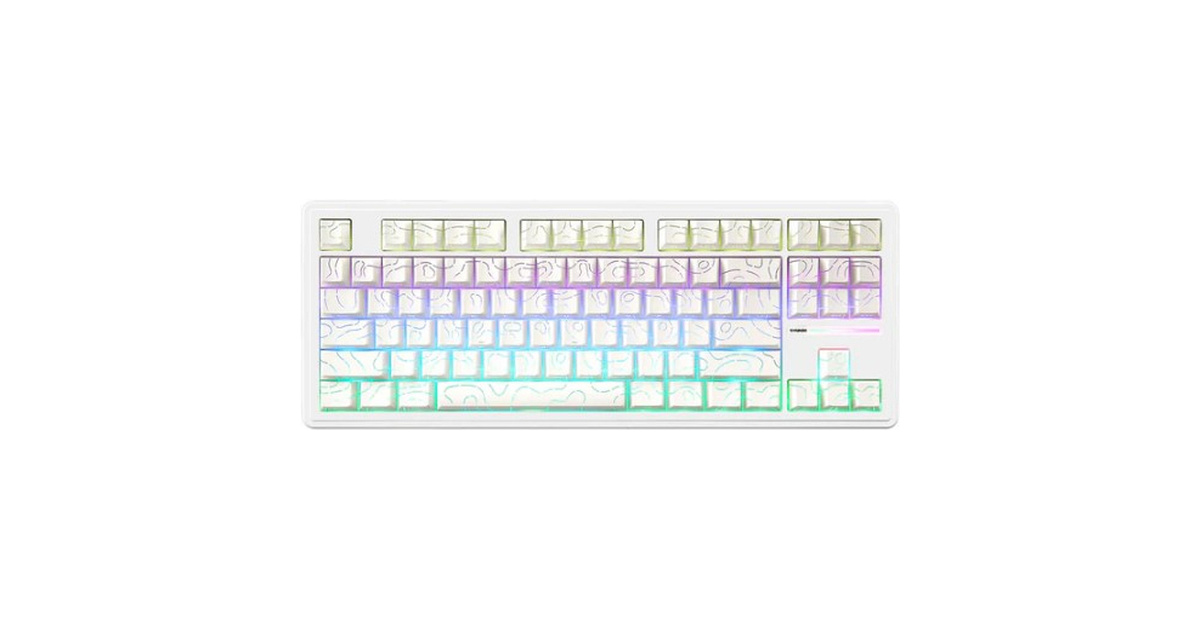 YUNZII YZ87 Mekanik Klavye White Line Bluetooth | Klavye