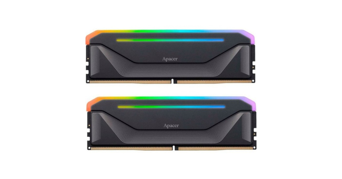 Apacer NOX RGB 32GB (2x16GB) 5200MHz CL36 DDR5 Siyah Gaming Ram