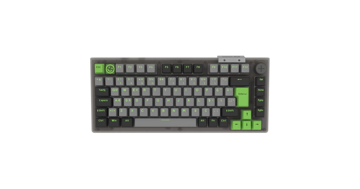 HAWK HK610 Gateron Switch RGB LCD Tri-Mode Kablosuz Bluetooth %75 Gaming Klavye