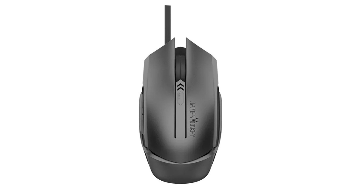 James Donkey 112RS 6200DPI 6 Tuş PMW3327 Sensör RGB Optik Gri Gaming Mouse