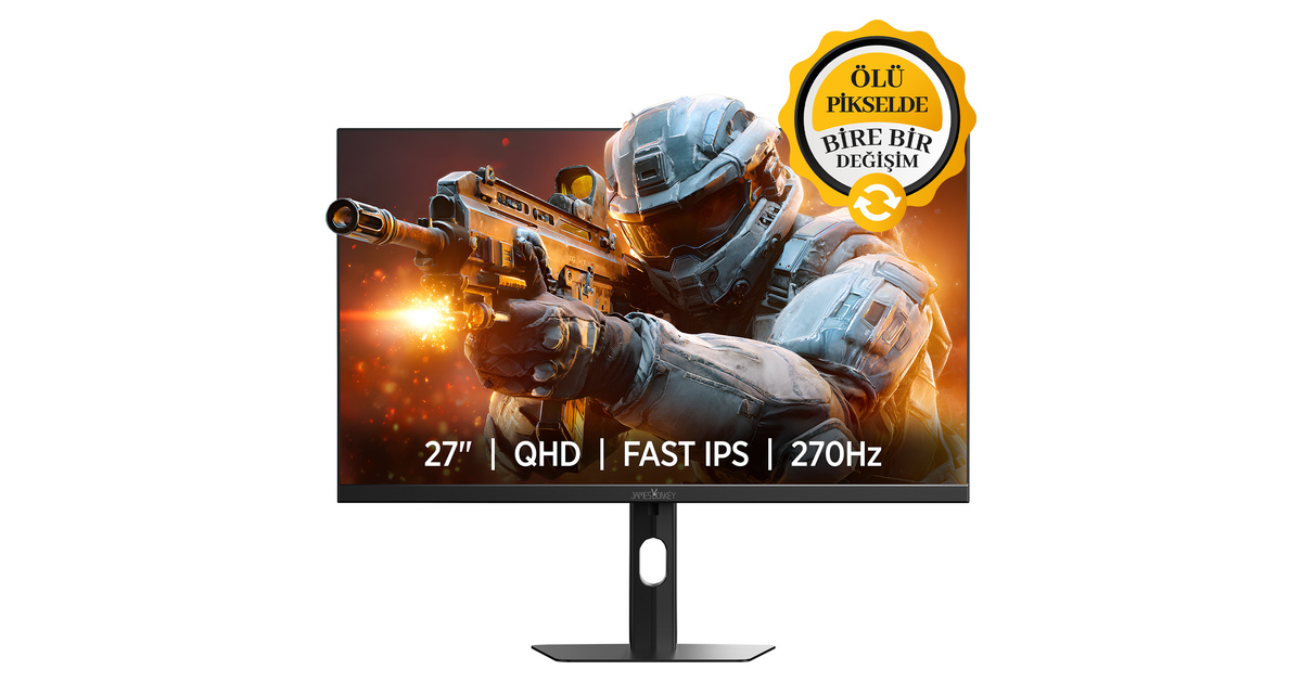 James Donkey Auren Q70 27'' 270Hz 0.5Ms 2K QHD HDR400 Fast IPS RGB Pivot Gaming Monitör (Ölü Pikselde Anında Değişim)