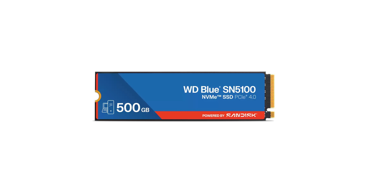 WD Blue SN5100 500GB 7100/6700MB/s M.2 NVMe SSD