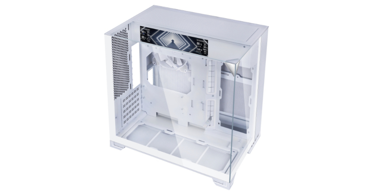 Lian Li O11 Vision M Digital Beyaz Mid Tower mATX Kasa (G99.O11VMDW.00)