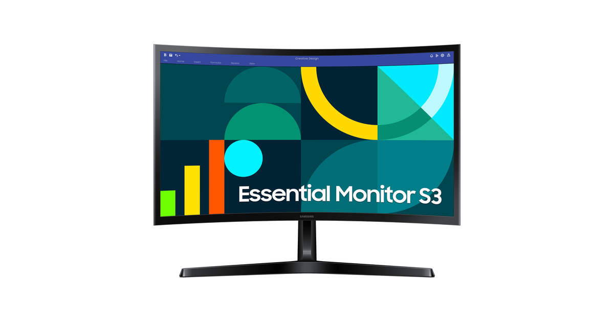 Samsung Essential S3 LS24D366GAUXUF 24" 4 ms Full HD Curved 100 Hz Monitör