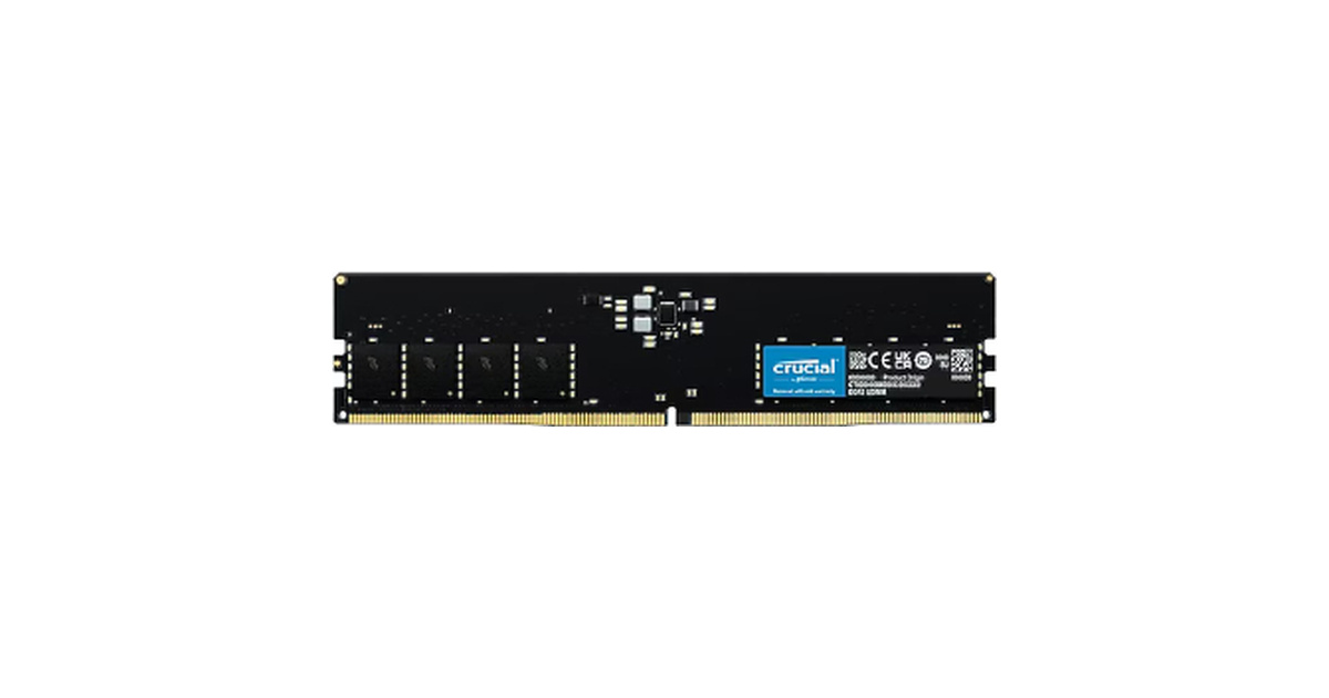 Crucial 16 GB 4800 MHz CL40 CT16G48C40U5 DDR5 Ram