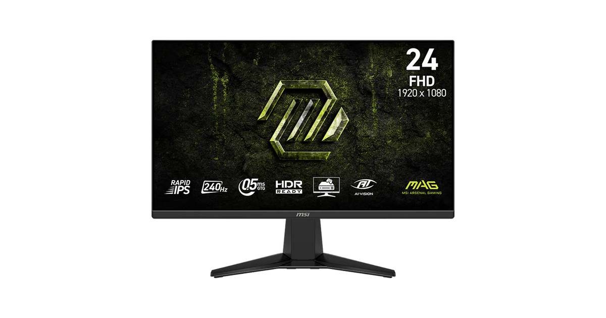 MSI MAG 245F X24 24" 240Hz 0.5ms FreeSync HDR Ready FHD Rapid IPS Gaming Monitör