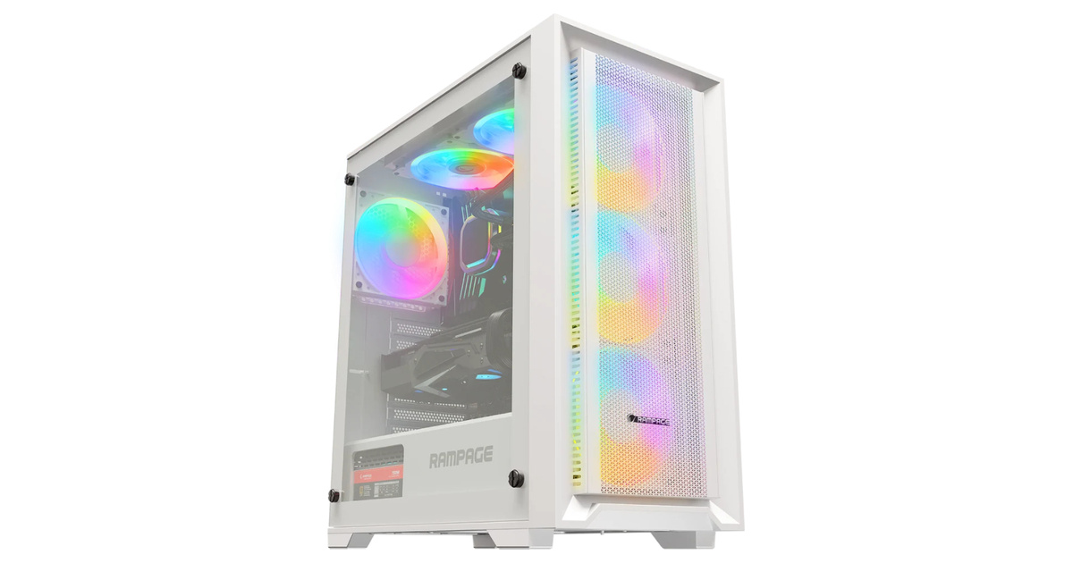 Rampage VOYAGER Beyaz RGB 750W 80+ Bronze USB 3.0 ATX Mid Tower Kasa