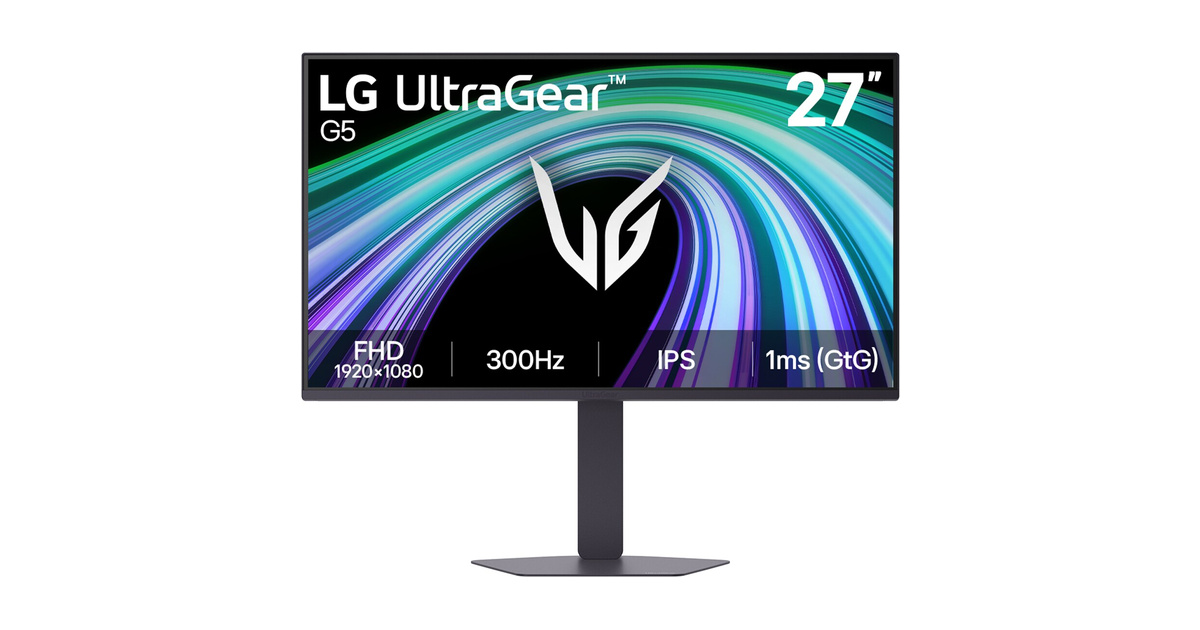 LG UltraGear 27G550B-B G5 27" 300Hz 1ms HDMI DP AdaptiveSync HDR10 FHD IPS Gaming Monitör