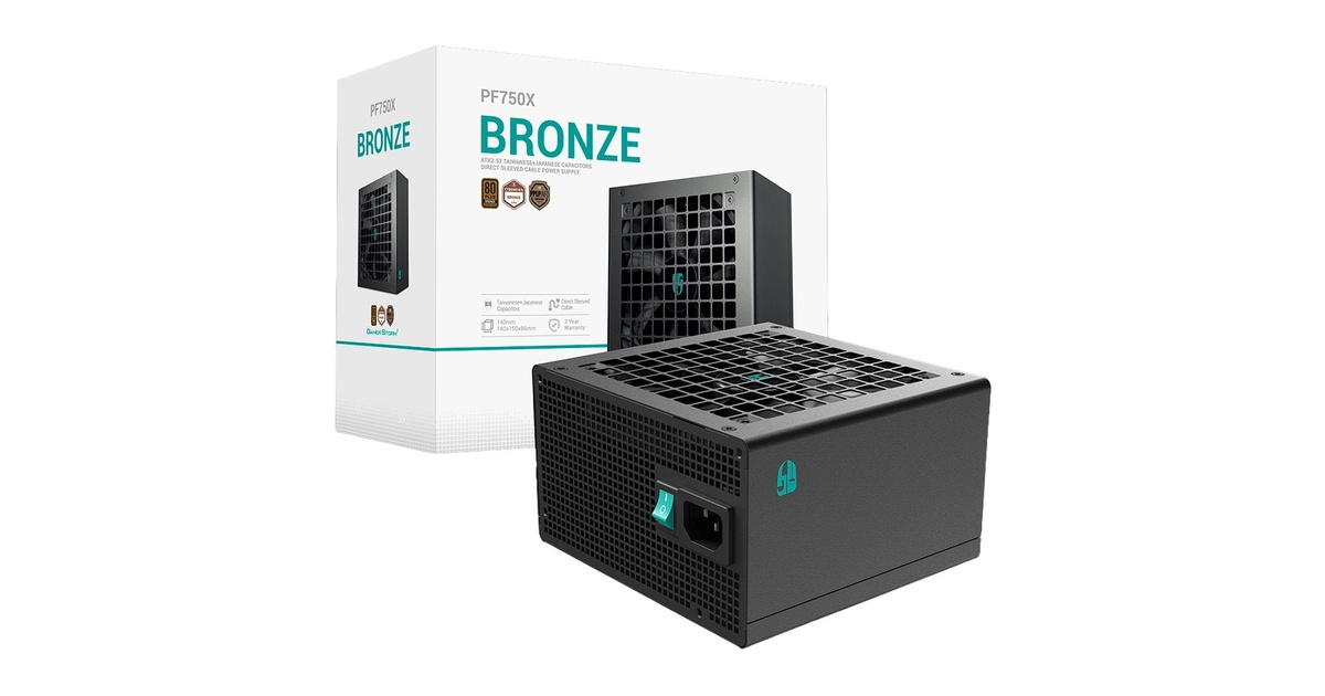DeepCool PF750X 750W 80+ Bronze Güç Kaynağı