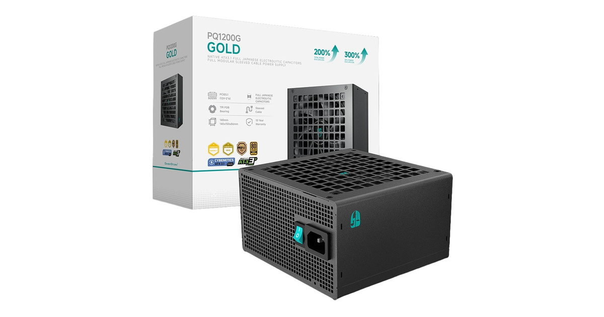 DeepCool PQ1200G 1200W 80+ Gold Güç Kaynağı