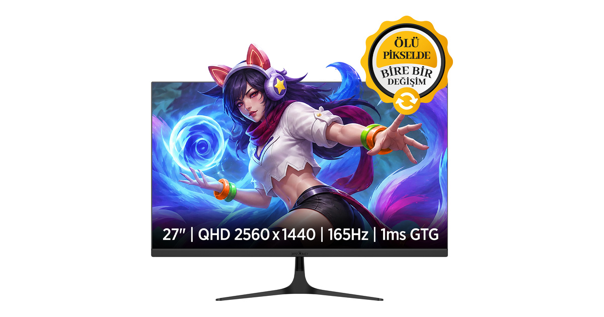 James Donkey Velor Q50 27'' 165Hz 1Ms GTG Fast IPS QHD 2K Gaming Monitör (Ölü Pikselde Anında Değişim)